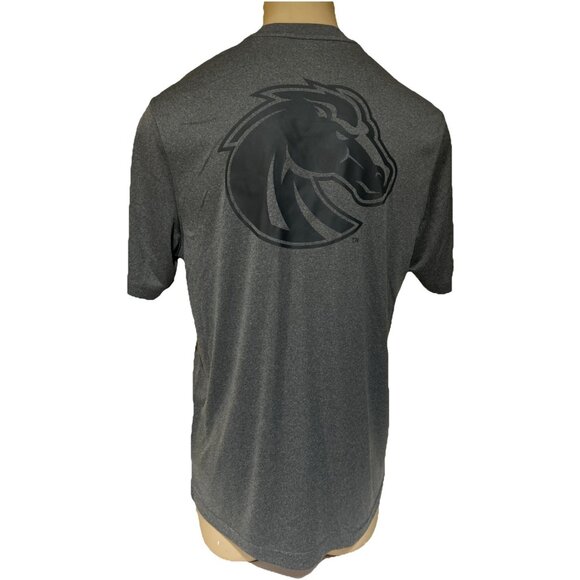 NEW Boise State BSU Broncos Colosseum Gray Performance Crew Neck Tee Shirt Men's - Picture 7 of 11